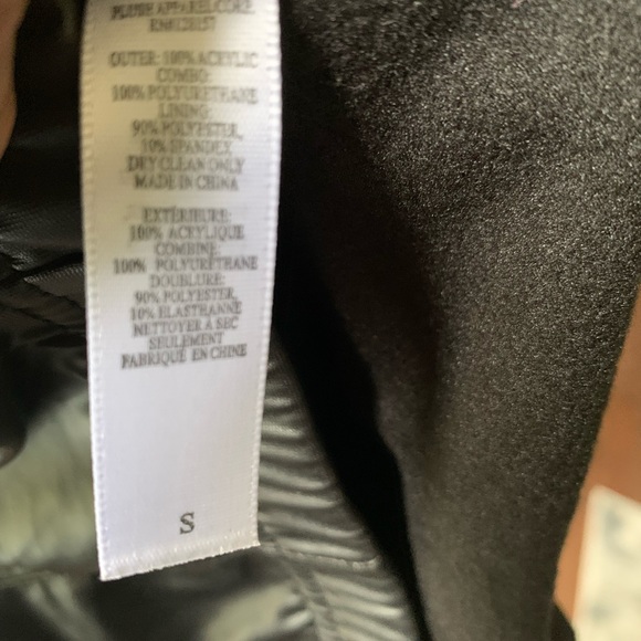 🏷 NWT Abercrombie & Fitch Fleece Lined Faux Leather Tights - Picture 4 of 7